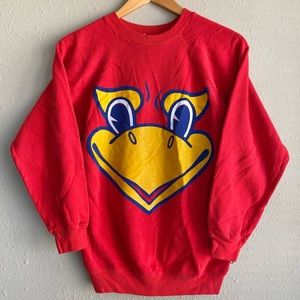Vintage 80s KU Kansas Jayhawks Sweatshirt